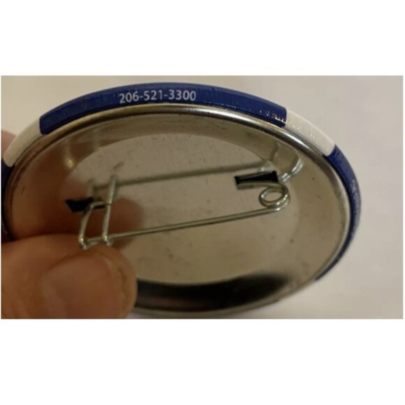 Seattle Seafair Pirates Pinback Button - 2018-19 I've Walked The Plank 2 1/4 in - Picture 4 of 5